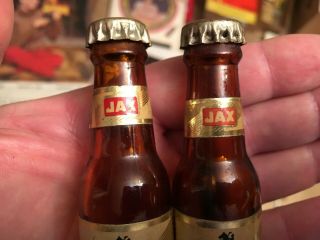 44 Vintage JAX BEER Bottle Salt and Pepper Shakers w Label Sign Orleans LA 2