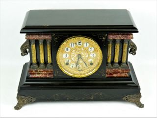 Antique Sessions 8 - Day Half - Hour Strike Cathedral Gong Mantle Clock - Repair