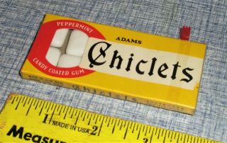 Cool Old Vintage Adams Chiclets Gum Package