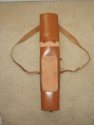 Vintage Fred Bear Leather Arrow Quiver The Nimrod