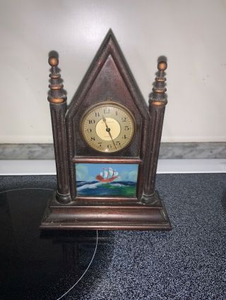 Wonderful Antique Waltham 8 Day Steeple Mantle Clock