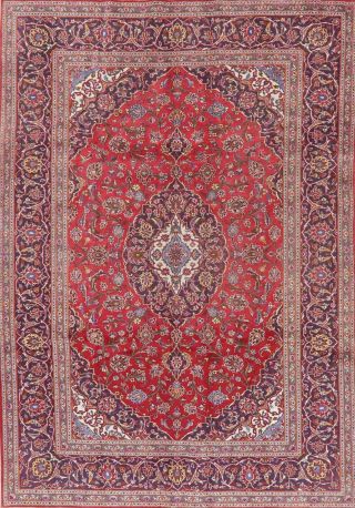 Vintage Traditional Floral Red Ardakan Area Rug Hand - Made Oriental Wool 6 