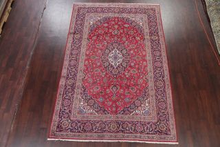 Vintage Traditional Floral RED Ardakan Area Rug Hand - made Oriental Wool 6 ' x9 ' 2