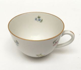 Vintage Furstenberg Germany Floral Demitasse Cup Gold Trim Porcelain