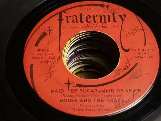 Rare Garage 45 Mouse And The Traps " Maid Of Sugar Maid Of Spice " Fraternity