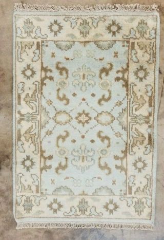 Antiquity Hand - Knotted Turkish Oushak Tribal Vintage Wool Durable Rug 2 