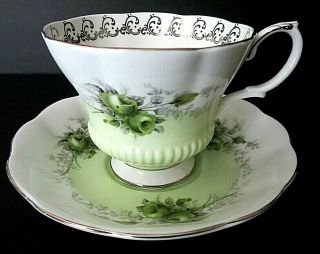 Vintage Royal Albert Porcelain Tea Cup & Saucer,  Rose Marie Series,  " Noonday "