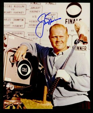 Jack Nicklaus Golf Legend G.  O.  A.  T.  Signed Autographed 8 X 10 Photo Psa Dna