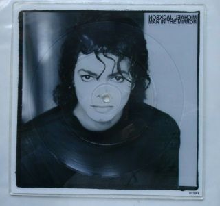 Michael Jackson Man In The Mirror - Rare Shaped Picture Disc - Ex Cond (1988)