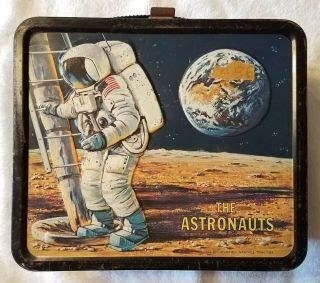 Vintage 1969 The Astronauts Metal Lunch Box Aladdin Industries (no Thermos)