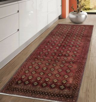 Vintage Tribal Turkoman 4X8 Hand Knotted Wool Oriental Rug Home Decor Carpet 2