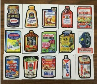 2019 Topps Wacky Packages On Demand Mars Attacks Complete Set 15/15 Nm