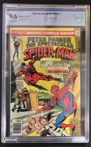 Marvel Comic’s Spectacular Spider - Man 1 Cbcs 9.  6 Off - White/white Pages - 1976