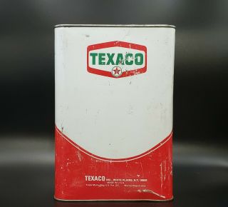 Vintage Texaco Capella Oil Wf 68 1 Gallon Metal Oil Can Empty
