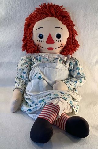 40 " Knickerbocker Joy Of A Toy Raggedy Ann Doll 1960 