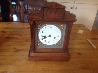Oak Cased Bracket Clock