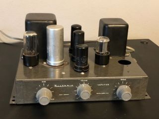 Vintage Heathkit A - 7 Tube Amplifier W/ Tubes Recapped Sounds Great