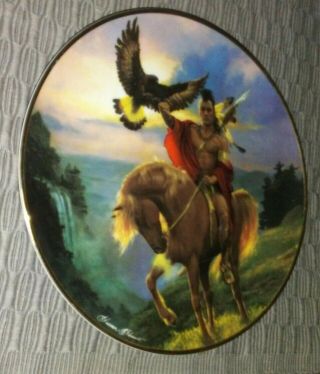 Franklin Western Heritage Museum Spirit Of The East Wind 8 " Plate Limited