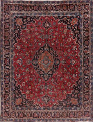 Antique Traditional Floral Red Living Room Area Rug Hand - Made Wool Carpet 9 