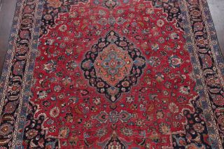 Antique Traditional Floral RED Living Room Area Rug Hand - made Wool Carpet 9 ' x12 ' 3