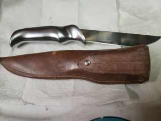 Vintage Gerber Lamb Handle Magnum Hunter Knife High Speed Tool Steel
