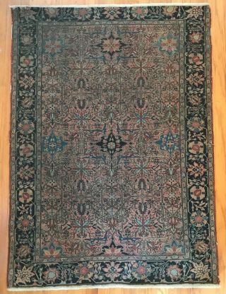 Auth: Antique Mohtashem Persian Rug Important Collectors Pc Magnificent Carpet