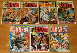 1971 - 1973 Astonishing Tales W/ Kazar No.  9 11 12 & 13 2nd/3rd Man - Thing 14 15 17