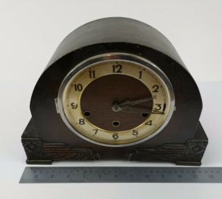 Vintage Mantel Clock With Partial Movement And Chimes For Spares