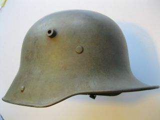 German WW1 WWI M - 1916 /17 Steel Helmet Si 66 w/original liner 2