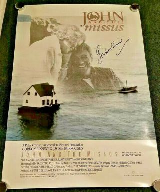 John And The Missus Movie Poster Autograph By Gordon Pinsent From Newfoundland