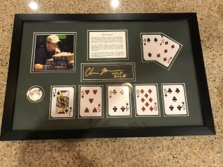 Chris Moneymaker “the Final Hand” Signed World Series Of Poker Plaque