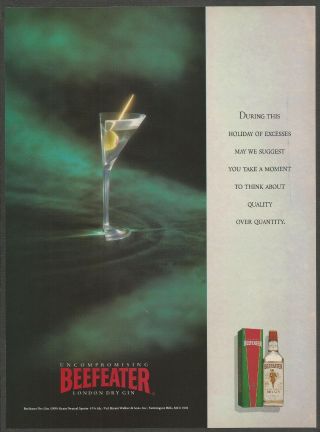 Beefeater London Dry Gin - 1992 Print Ad