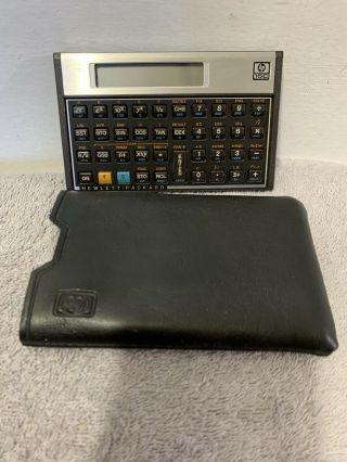 Vintage Hewlett Packard Hp 15c Scientific Calculator Made In Usa W/ Case Sleeve