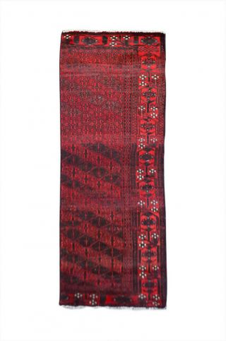 2x7 Oriental Vintage Wool Handmade Traditional Carpet Geometric Rustic Area Rug