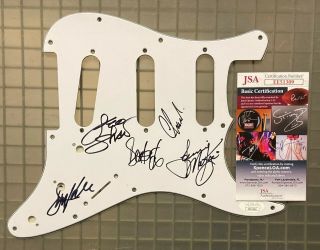 The Guess Who (band) Signed Autograph Strat Guitar Pickguard X5 Jsa