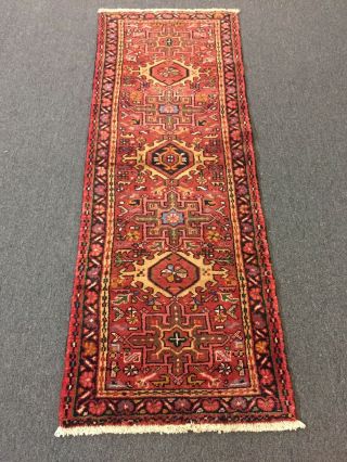 On Great Hand Knotted Persian Area Rug Carpet Geometric 2’2”x6’