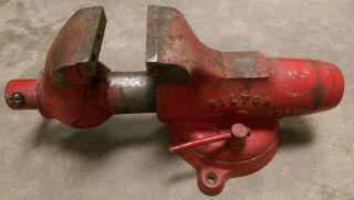 Vintage Wilton 930 Mc No 5 Swivel Bullet Vise - 3 " Jaws - Chicago Dated 7/52