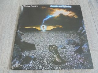 Thin Lizzy - Thunder And Lightning,  Live 1983 Uk Double Lp Vertigo 1st Ex,