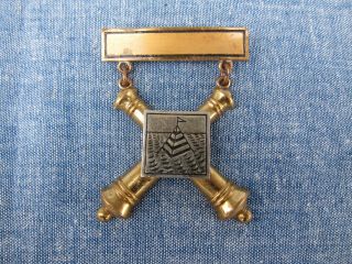 1903 Pre Ww1 Us Army Coast Arillery Marksman Badge Engraved 23rd Co.