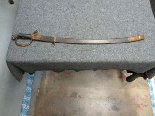 Wwi Imperial Russian Model 1909 Cavalry Officer Sword W/ Scabbard - - Rare