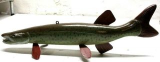 Early And Folky Mike Ott Muskie Fish Spearing Decoy Ice Fishing Lure