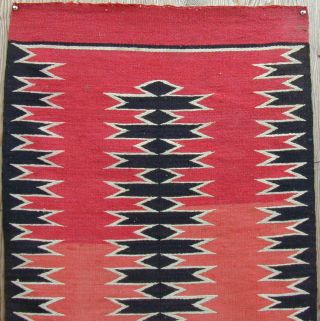 Old Handmade Navajo Rug Classic Design 1920 ' s Very Rare 2