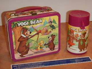 Vintage,  1974 Hanna - Barbera Yogi Bear Lunch Box & Thermos