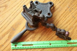 Vulcan Pipe Chain Clamp No 1 Vintage Brooklyn Ny Vise Williams Tool Drop Forged