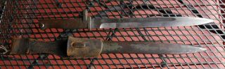 Ww1 German Army Eb23 Ersatz Steel Grip 98 Mauser Rifle Bayonet,  Dagger Case Part