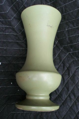 Art Deco Seafoam Green Pottery Vase Matte Finish Vintage Antique B9