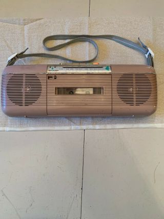 Vintage Sharp Qt - 50 (l) Stereo Am/fm Lavender Cassette Player
