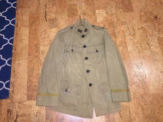 Rare Ww1 Ww2 Us Military Uniform Summer Jacket Coat Tunic Medical Captain