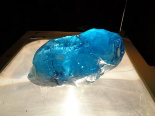 Andara Crystal Glass Ocean Blue 1050 Grams G24 Monatomic Crystals