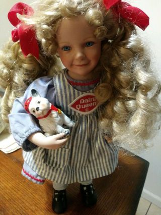 Vintage 1999 Collector Dairy Queen 50th Anniversary Doll By Betty Sue
